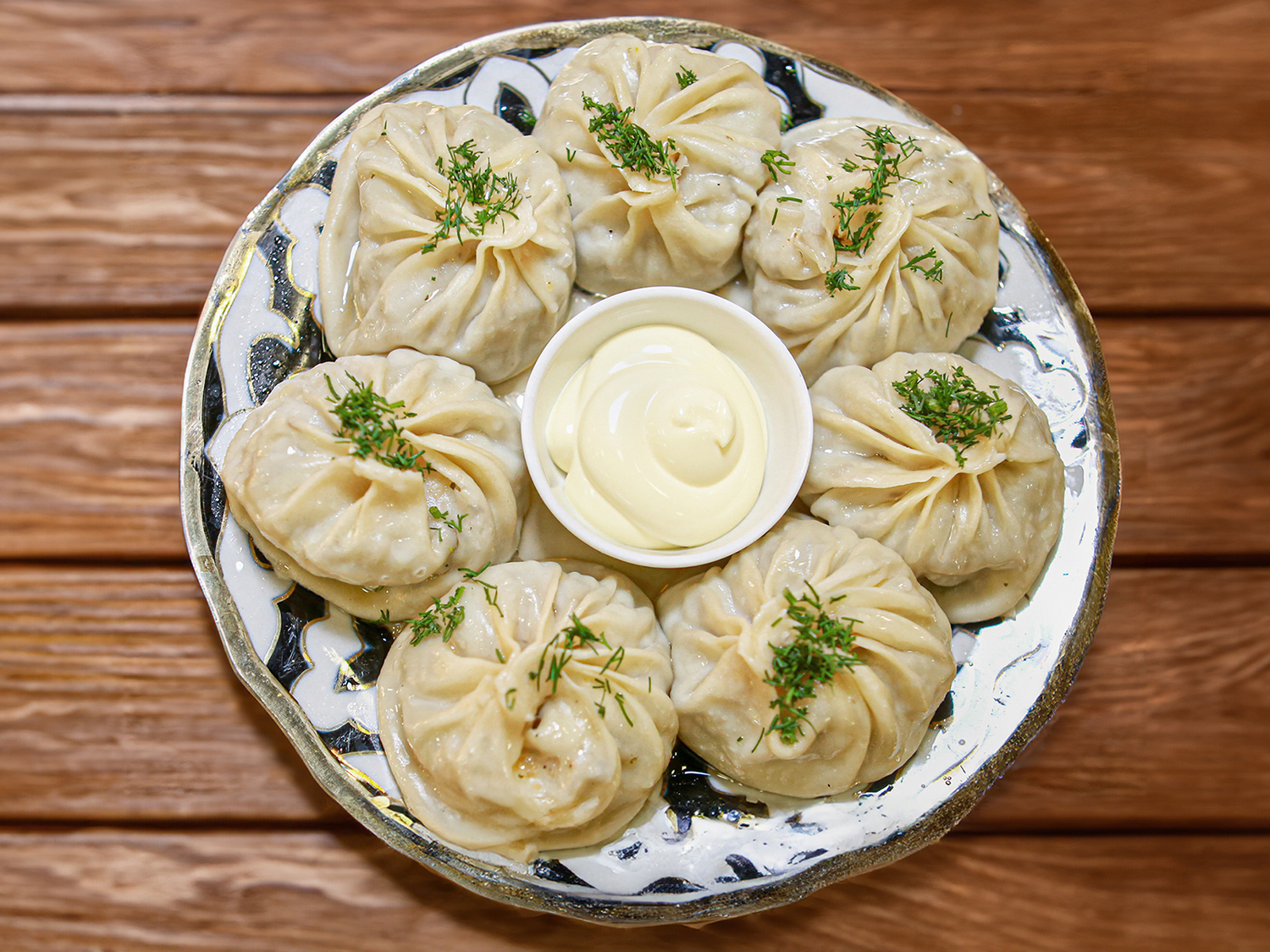 Манты с говядиной         5 шт.