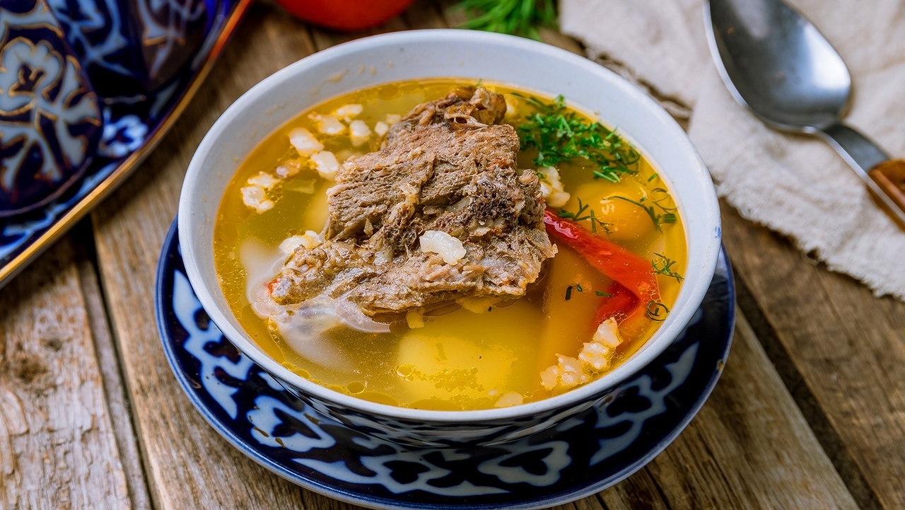 Шурпа из баранины с нутом